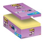 Post-it Super Sticky Notes Haftnotizen 127 x 76 mm Gelb 90 Blatt Vorteilspack 14 Blöcke + 2 GRATIS