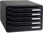 Thumbnail - Exacompta Schubladenboxen Big-Box Plus DIN A4+ 43 mm Schwarz 35,5 x 27 x 27,1 cm