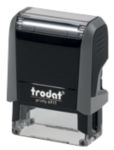 Trodat Personalisierter Adressstempel Printy 4911 Grau 1,4 x 3,8 cm