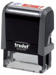 Trodat Personalisierter Textstempel Office Printy 4912 "Bezahlt" Schwarz, Grau