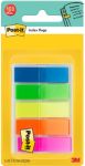 Post-it Index-Haftstreifen 683HF5 Farbig sortiert Blanko 1,19 x 4,32 cm Pack 5 Stück à 20 Streifen