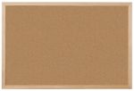 Viking Pinnwand Nicht magnetisch Wandmontage Kork 60 (B) x 1,4 (T) x 45 (H) cm Holz Braun