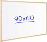 Thumbnail - Viking Whiteboard Wandmontiert Nicht magnetisch Melamin Einseitig 90 (B) x 60 (H) cm