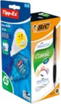 BIC Kugelschreiber+Tipp-Ex Atlantis 0.4 mm Schwarz 12 Stück