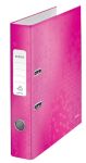 Thumbnail - Leitz 180° WOW Ordner DIN A4 50 mm Rosa 2 Ringe 1006 Laminierter Karton Hochformat