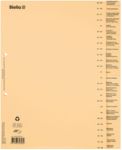 Biella Zahlenregister DIN A4+ Braun 26-teilig 180 g/m² 2 Löcher