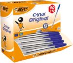 Bic Cristal Original Ballpoint Pen Blue 0.4 Mm Medium Ballpoint Pack Of 100