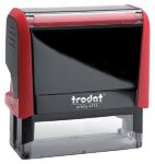 Trodat Personalisierter Adressstempel Printy 4915 Rot 2,5 x 7 cm