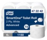 Tork T8 Advanced Toilet Roll 2 Ply 472242 6 Rolls Of 1150 Sheets