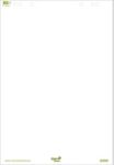 Ursus Green Flipchart-Papier Blanko 68 x 99 cm 80 g/m² 5 Stück à 20 Blatt