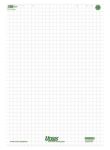 Ursus Green Flipchart-Papier Kariert 68 x 99 cm 80 g/m² 5 Stück à 20 Blatt