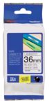 Brother P-Touch Labelling Tape Authentic Tze-261 Adhesive Black On White 36 Mm X 8 M