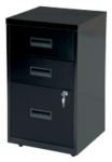 Viking Realspace Pedestal With 3 Lockable Drawers Metal 400 X 400 X 660Mm Black