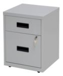 Viking Realspace Mobile Pedestal 2 Drawers Grey 400 X 400 X 510 Mm