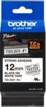 Thumbnail - Brother TZe-S231 Authentic Schriftband Extra-stark klebend Schwarzer Druck auf Weiß 12 mm x 8m