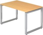 Thumbnail - Hammerbacher R-Series VRS Schreibtisch Buche Wange 1.200 (B) x 800 (T) x 850 (H) mm Spanplatte, Stahl