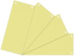 Viking Trennstreifen Recycled 100% Folio Gelb Pappkarton Rechteckig 2 Löcher 100 Stück