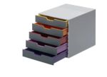 DURABLE Varicolor Schubladenbox ABS (Acrylnitril-Butadien-Styrol) Mehrfarbig 5 Schübe 29,2 x 35,6 x 28 cm DIN A4