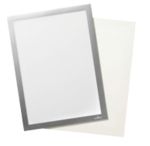 DURABLE wandmontierbarer magnetischer Inforahmen A4 236 x 323 mm Silber
