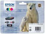 Epson 26 Original Tintenpatrone C13T26164010 Schwarz, Cyan, Magenta, Gelb Multipack 4 Stück 5893632