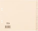 Viking A - Z Register Recycled DIN A5 Kamelbraun 20-teilig 100 g/m² Papier 4 Löcher