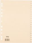 Viking Standard A - Z Alphabetische Register 100% Recycelt DIN A4 Chamois 20-teilig Papier 11 Löcher