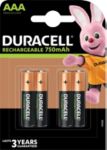 duracell batterien rechargeable plus aaa 4 st�ck