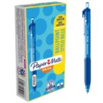 Papermate Inkjoy 300 Rt Inkjoy 300 Rt Retractable Ballpoint Pen Blue 0.8 Mm Medium Ballpoint Non Refillable Pack Of 12