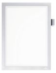 DURABLE wandmontierbarer magnetischer Inforahmen A4 238 x 324 mm metallisch Silber
