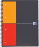 OXFORD International Notizbuch DIN A4+ Kariert Spiralbindung PP (Polypropylen) Farbig sortiert 160 Seiten 80 Blatt