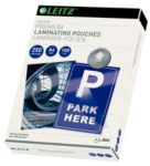 Leitz iLAM Premium Laminierfolien DIN A4 Glänzend 250 Mikron (2 x 250) Transparent 100 Stück