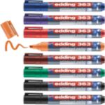 edding 363 Whiteboard-Marker Farbig sortiert Breit Keilspitze 1 - 5 mm 8 Stück