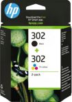 HP 302 Original Tintenpatrone X4D37AE Schwarz, Cyan, Magenta, Gelb Duopack 2 Stück 6352522
