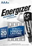 Energizer Battery Ultimate Lithium Fr03 Aaa 1250 Mah Lithium (Li) 1.5 V Pack Of 4
