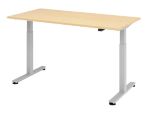 Thumbnail - Hammerbacher XMST VXMST Elektrisch Höhenverstellbar Sitz-Stehschreibtisch Rechteckig Ahorn T-Fuß 1.600 (B) x 800 (T) x 1...
