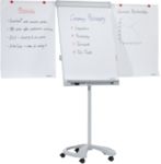Franken Freistehende Flipchart-Staffelei verstellbare Höhe Proline 67 x 95cm Weiss