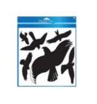 AVERY Zweckform 4485 Warnvögel Fensterfolie Schwarz 98 x 51 mm 1 Blatt à 6 Etiketten