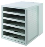 Han Karma Schrankset/14018-18, öko-grau, DIN A4/C4, 5 offene Schubladen