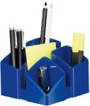Thumbnail - Han Stifteköcher Scala 1745-14, blau, 125x100x125 mm, 4 Fächer inkl. Kartenständer
