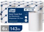 Tork Advanced Falthandtücher H13 Gerollt Weiß 2-lagig K90225 6 Rollen à 100 Blatt