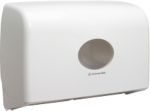 AQUARIUS Toilettenpapierspender Twin Mini Jumbo 6947 Kunststoff Abschließbar Weiß
