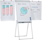 FRANKEN PRO Magnetisches Flipchart FC84 Mit Seitenarmen Höhenverstellbar 67 x 95 cm Mit Vierbeinstativ und Stiftablage H...