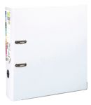 Exacompta Prem Touch Ordner DIN A4+ 80 mm Weiß 2 Ringe 53348E Pappkarton, PP (Polypropylen) Hochformat