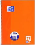 OXFORD Notizbuch DIN A4+ Liniert Spiralbindung Pappe Orange Perforiert 160 Seiten