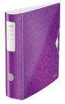 Leitz 180° Active Wow Wide Lever Arch File A4 82 Mm Purple 2 Rings 1106 Polyfoam Portrait