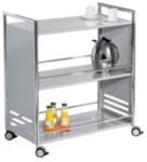 Thumbnail - Kerkmann Artline 3371 Nicht Höhenverstellbar Servierwagen Stahl 700 x 400 x 840 mm