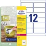 Thumbnail - AVERY Zweckform L4776REV-20 Wetterfeste Etiketten DIN A4 Weiß 99,1 x 42,3 mm 20 Blatt à 12 Etiketten