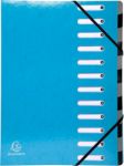 Thumbnail - Exacompta Fächermappe 53927E DIN A4 Pressspankarton Gummiband 24,5 (B) x 32 (H) cm Türkis