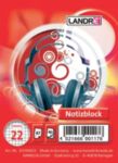 Thumbnail - LANDRÉ Notizblock DIN A7 Liniert Spiralbindung Karton Farbig sortiert Nicht perforiert 80 Seiten