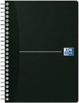 OXFORD Office Essentials Collegeblock DIN A5 Liniert Spiralbindung Karton Schwarz Nicht perforiert 180 Seiten 90 Blatt
